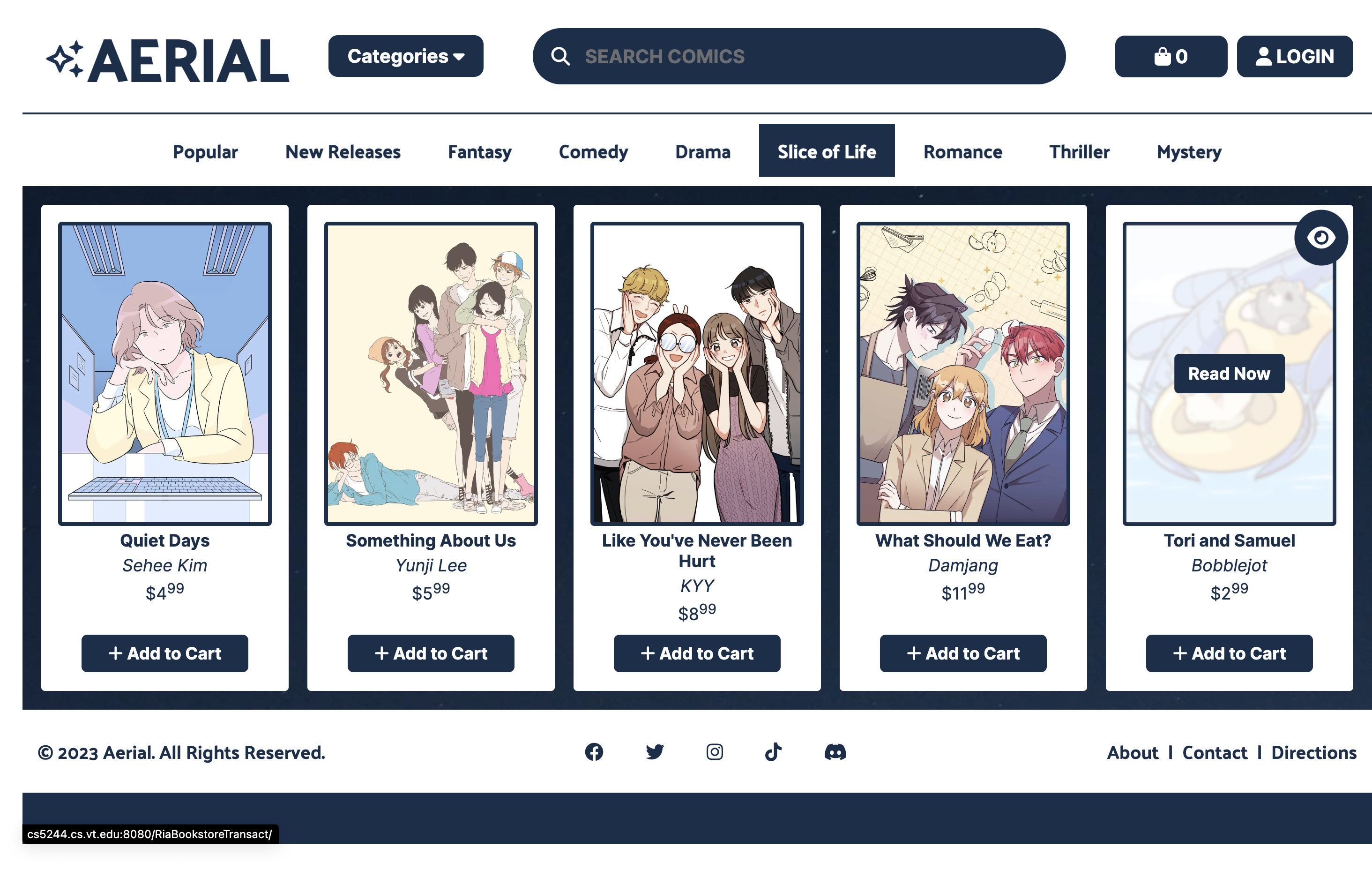 aerial browse comics