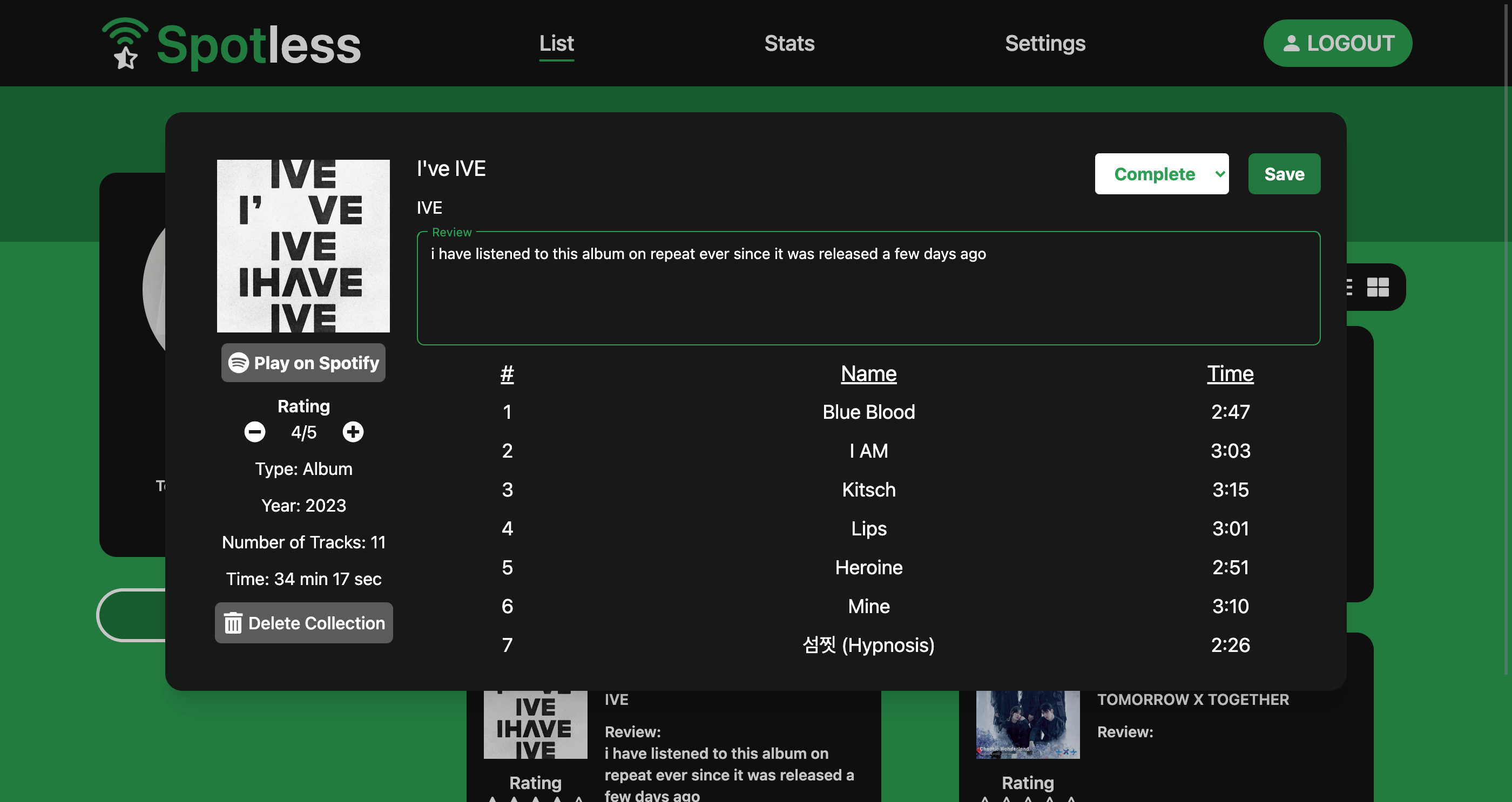 spotless detail modal